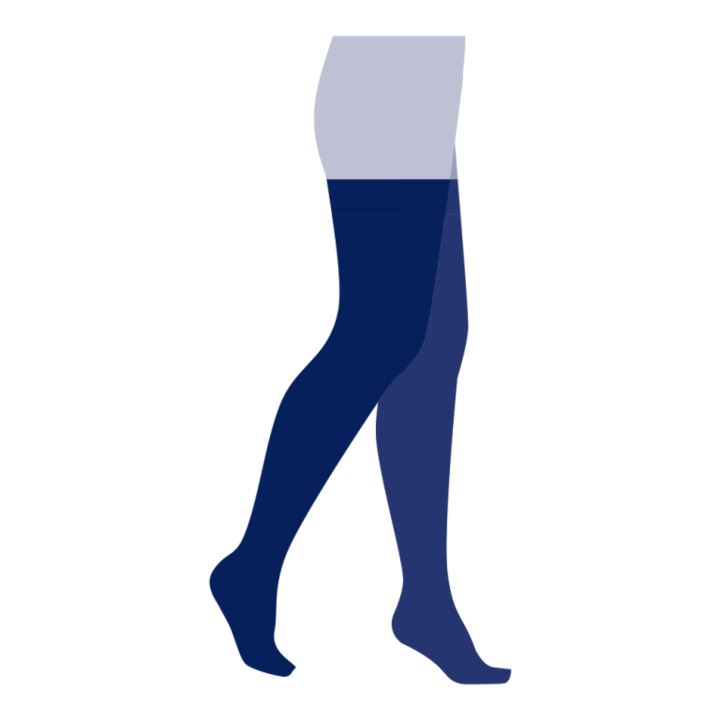 Comprinet Pro Calze Antitrombosi Coscia Lunga – Taglia 7, Bianco, 2 Paia, Medicali, 77% Poliammide